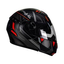 Capacete Moto Peels U-RB2 Dynamic Articulado Fosco viseira cor:preto fosco com vermelhotamanho do capacete:62 Capacete Moto Peels U-RB2 Dynamic Articulado Fosco viseira cor:preto fosco com vermelhotamanho do capacete:62