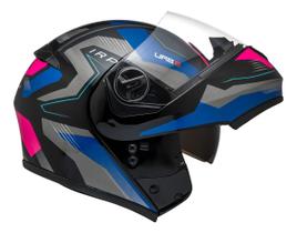 Capacete Moto Peels Urb2 Skyline Preto Pink Brilhante