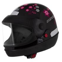 Capacete Moto Preto Sm Automático Forgirl 58