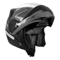 Capacete Moto Pro Tork Escamoteável Preto/Cinza V-Pro Jet 58 Capacete Moto Pro Tork Escamoteável Preto/Cinza V-Pro Jet 58