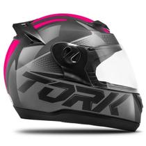 Capacete Moto Pro Tork New Evolution Preto E Rosa G7 56 Capacete Moto Pro Tork New Evolution Preto E Rosa G7 56