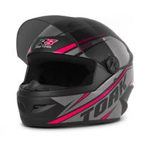 Capacete Moto Pro Tork R8 Narigueira + Viseira Fumê