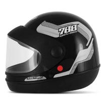 Capacete Moto Pro Tork Semiautomático Preto E Branco 788 56 Capacete Moto Pro Tork Semiautomático Preto E Branco 788 56