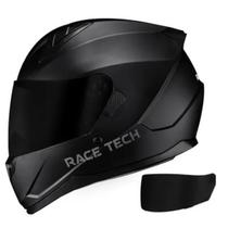 Capacete Moto Race Tech Sector Exilio + Viseira Fumê