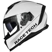 Capacete Moto Race Tech Volt Monocolor Branco 56