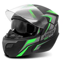 Capacete Moto Robocop Escamoteável Pro Tork New Attack Fechado Integral Viseira Solar Fumê