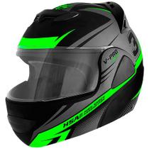 Capacete Moto Robocop Escamoteável Pro Tork V-Pro Jet 3