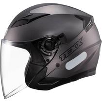 Capacete Moto Texx Aberto Ugello Solid Chumbo