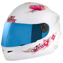 Capacete Moto Urbano Infantil Fechado Integral Pro Tork Liberty Four Kids For Girls Viseira Iridium