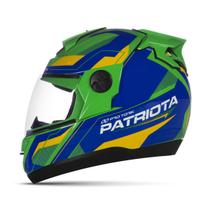 Capacete Motociclista Urbano Fechado Integral Masculino Feminino Pro Tork G8 Evo Patriota Brasil