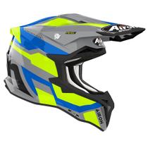 Capacete Motocross Airoh Strycker Glam Azul Trilha Off Road