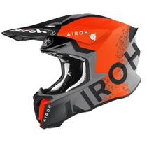 Capacete Motocross Airoh Twist Bit Laranja Trilha Off Road