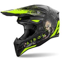 Capacete Motocross Airoh Wraap Verde 25 Moto Trilha Off Road