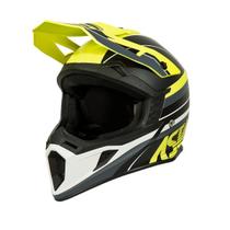 Capacete Motocross Asw Core Torn Amarelo Preto Branco 62