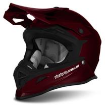 Capacete Motocross Fechado Enduro Trilha Off Road Etceter Solid