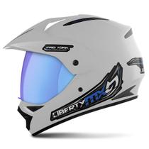 Capacete Motocross Fechado Viseira Camaleão Liberty Mx Pro Vision Pro Tork