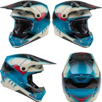 Capacete motocross fly formula cp rush trilha black stone