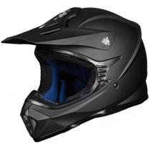 Capacete Motocross ILM Youth & Kids - DOT Aprovado - Preto Fosco