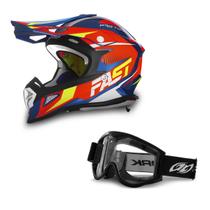 Capacete Motocross Pro Tork Fast Fantasy + Óculos 788