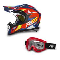Capacete Motocross Pro Tork Fast Fantasy + Óculos 788