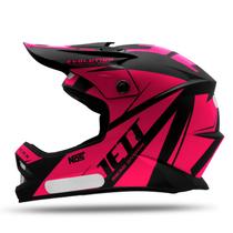 Capacete Motocross Trilha Infantil Criança Jett Evolution Menina Menino Confortável Off Road Enduro