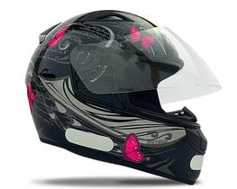 Capacete Motoqueiras Feminino Motoboy Integral Tamanho Cabeça 60