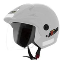 Capacete motoqueiro aberto com viseira PRO TORK Atômic tamanho 60 na cor branco