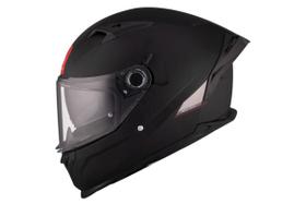 CAPACETE MT HELMETS BRAKER SV SOLID A1 PRETO Tamanho do Capacete:64Cor:Preto Fosco CAPACETE MT HELMETS BRAKER SV SOLID A1 PRETO Tamanho do Capacete:64Cor:Preto Fosco