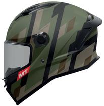 Capacete MT Helmets Stinger 2 Register D16 - Verde Militar Fosco