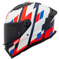 Capacete Mt Helmets Stinger 2 Register D7 Brilhante Branco Capacete Mt Helmets Stinger 2 Register D7 Brilhante Branco