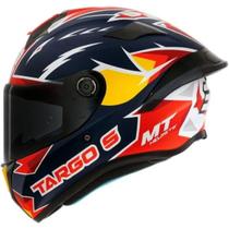 Capacete Mt Helmets Targo S Acosta 23 A7 Azul Fosco Red Bull Com Aerofolio Esportivo Capacete Mt Helmets Targo S Acosta 23 A7 Azul Fosco Red Bull Com Aerofolio Esportivo