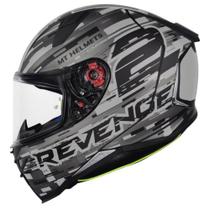 Capacete Mt Revenge 2 Baye Preto e Cinza Fosco