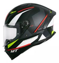 Capacete MT Stinger 2 chest C0 Preto,Vermelho/Branco