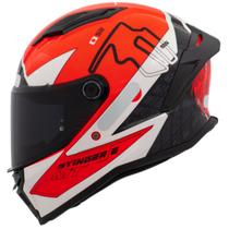 Capacete Mt Stinger 2 Grand Prix C5 Japão Motegi + Vis Fumê