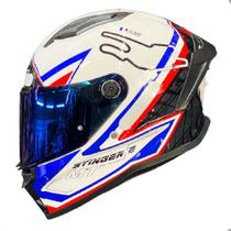 Capacete MT Stinger 2 Grand Prix França Paises Moto