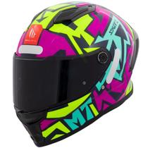 Capacete Mt Stinger 2 Meld C8 Pink Rosa Brilho + Vis Fumê Capacete Mt Stinger 2 Meld C8 Pink Rosa Brilho + Vis Fumê