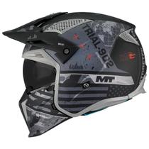 Capacete Mt Streetfighter Belic B2 Fosco Preto Cinza Capacete Mt Streetfighter Belic B2 Fosco Preto Cinza