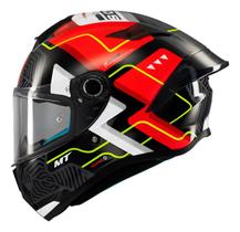 Capacete MT Targo S Brick C5 Vermelho Gloss