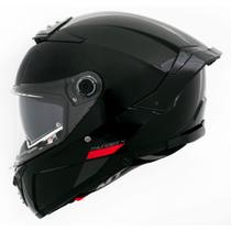 Capacete Mt Thunder 4 SV Solid A1 Preto Brilhante Com Óculos