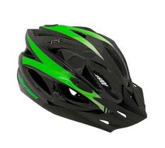 Capacete mtb elleven in mold com led traseiro verde