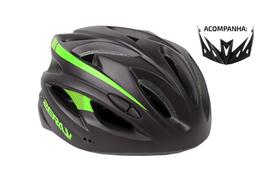 Capacete Mtb Zeray Tour Com Led Tam M 54-58cm Várias Cores