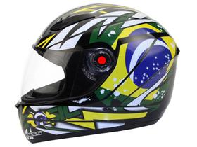 Capacete MX Fokker Brasil Mixs Preto - Tam. 58