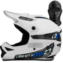 Capacete Mx Pro Moto Piloto Estrada Trilha Fechado Motocross Offroad Enduro com Balaclava PRO TORK