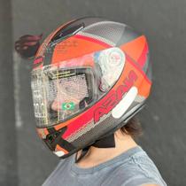 Capacete Nasa NS701 Racing fosco Capacete Nasa NS701 Racing fosco