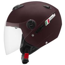 Capacete New Atomic Elite Moto Aberto Pro Tork Feminino Masculino Segurança Proteção Viseira Conforto