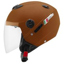 Capacete New Atomic Elite Moto Aberto Pro Tork Feminino Masculino Segurança Proteção Viseira Conforto