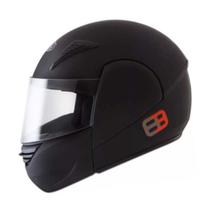 Capacete New EBF E8 Solid Preto Fosco Novo Lançamento Original Moto Motocicleta
