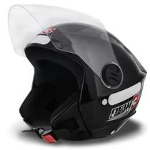 Capacete new liberty 3 preto brilhante (56)