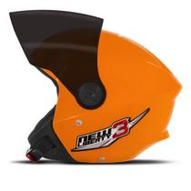 Capacete New Liberty 3 Three Viseira Fumê Moto Aberto Pro Tork Segurança Proteção Adulto