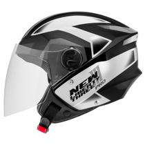 Capacete New Liberty Pro Preto/ Cinza Brilhante Protork